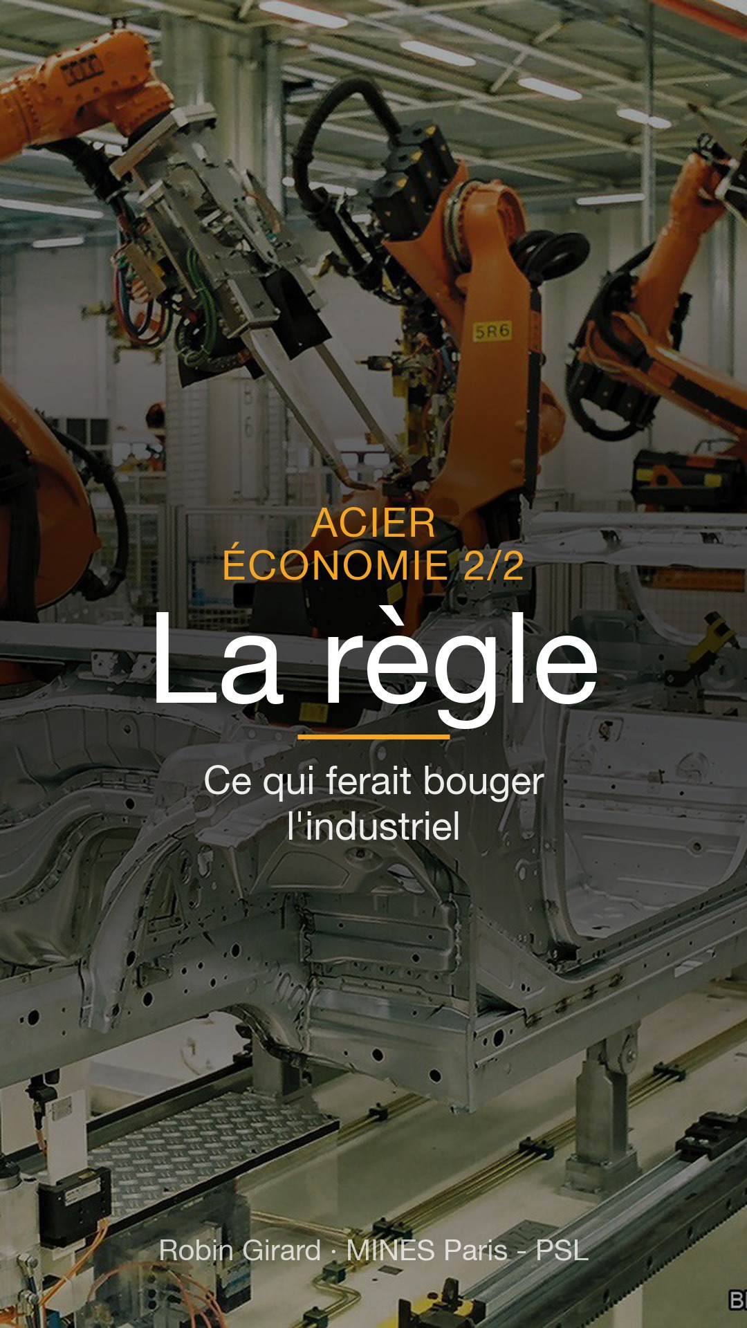 Steel · Economics 2/2 — The missing rule